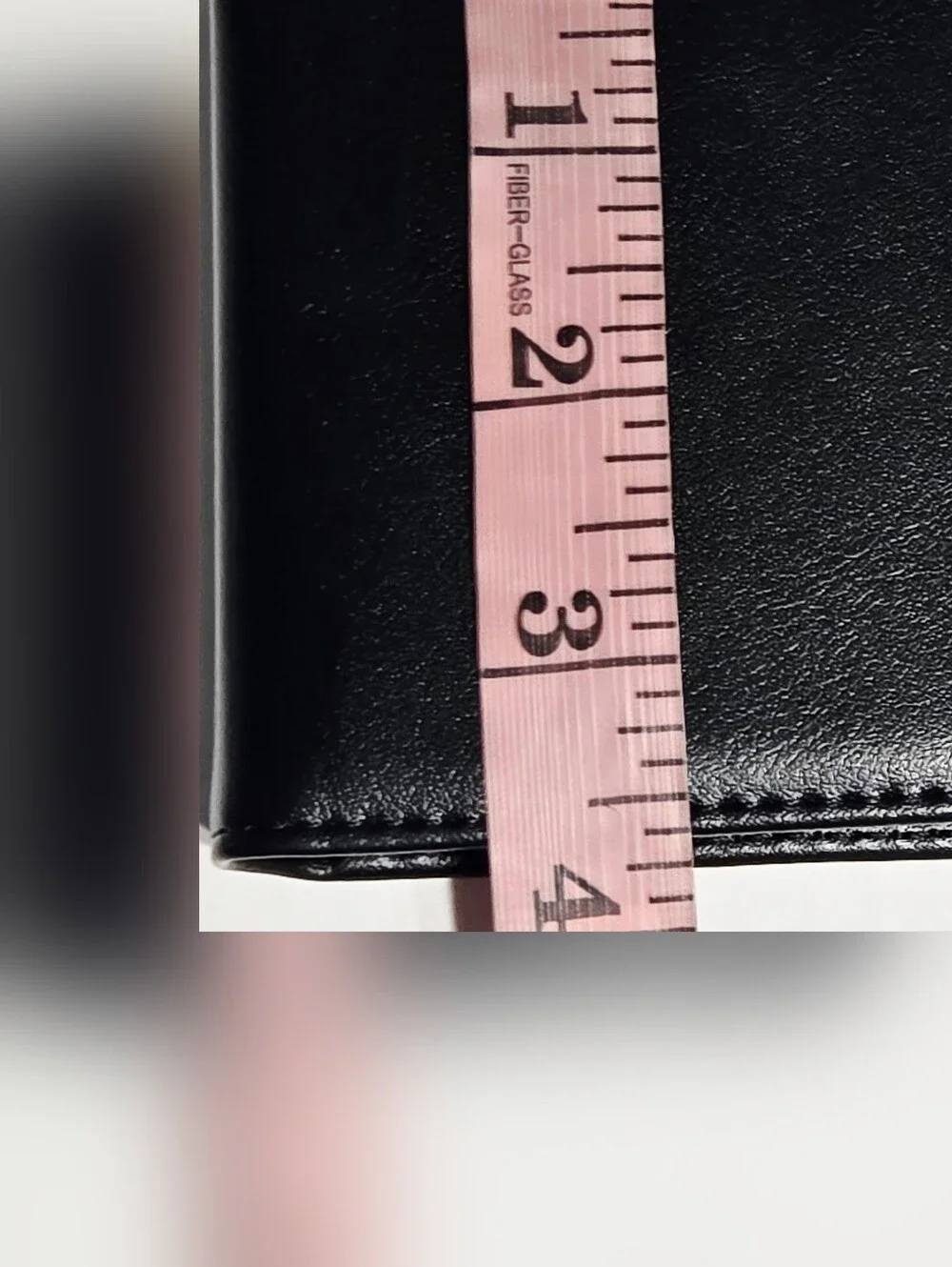 Men's Black Faux Leather Bifold Wallet ID Window Card Holder 2 Cash Compartments